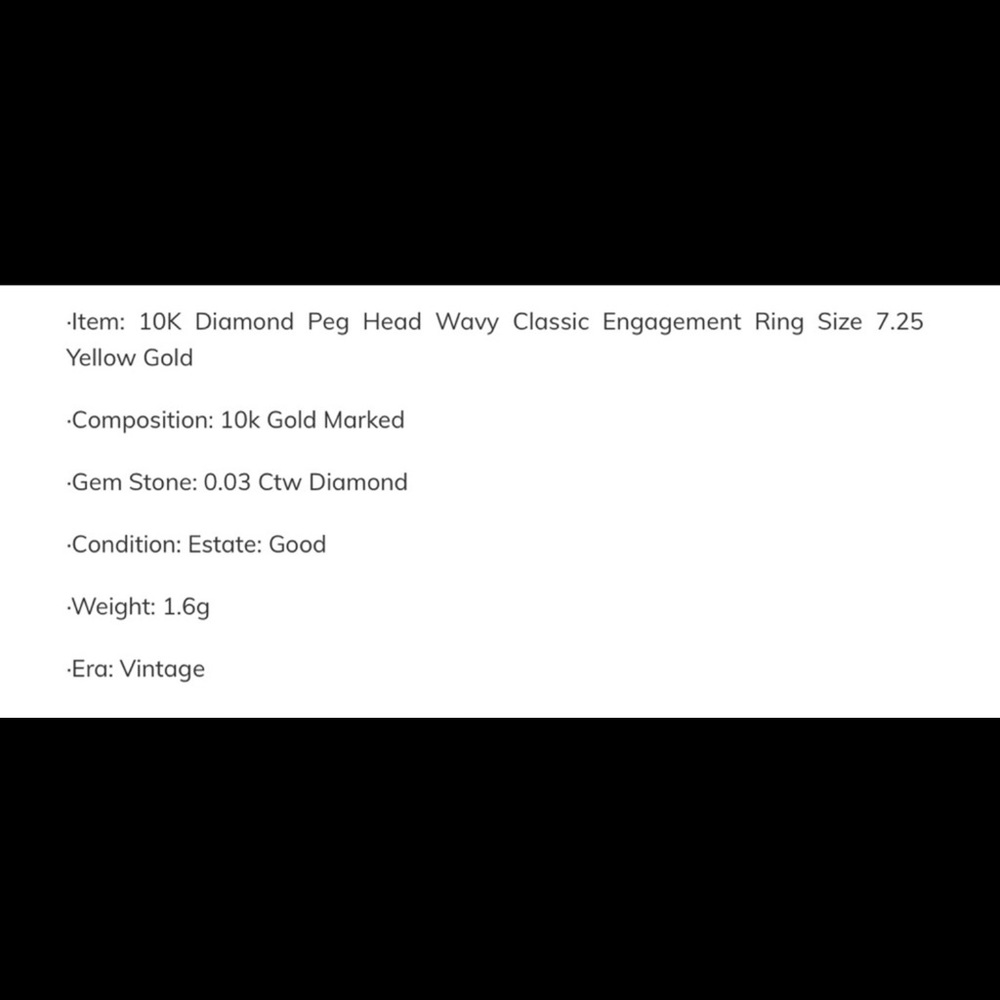 10k Solid Gold & Diamond Ring - image 3